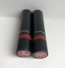 (2) Rimmel London Lipstick THIRSTY BAE 550 Red Lasting Finish Extreme .08 oz NEW