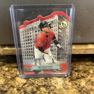2023 TOPPS BROOKLYN COLLECTION BUSTER POSEY BROADWAY RED DIE CUT 5/5 BOOK END - Picture 1 of 3