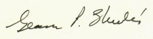 "Nixon’s Treasury Secretary” George Shultz Hand Signed 3X5 Card COA - Picture 1 of 2