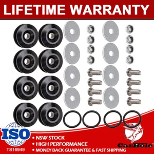 Aluminum Quick Release Fasteners Bumper Fits Car Trunk Fender Hatch Lids Kit New - Picture 1 of 16