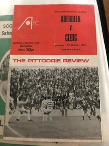 Aberdeen v Celtic 11th of October 1975 - Picture 1 of 1