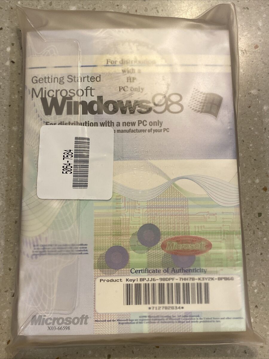 Microsoft Windows 98 Windows Computer Software in English Microsoft Windows 98 Windows Computer Software in English