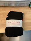 Rampage Womens Fleece Lined Black Leggings 2 Pair Size L/xl