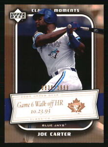 Joe Carter 2005 Upper Deck Classic Moments /1999 #CM-CA Baseball Card