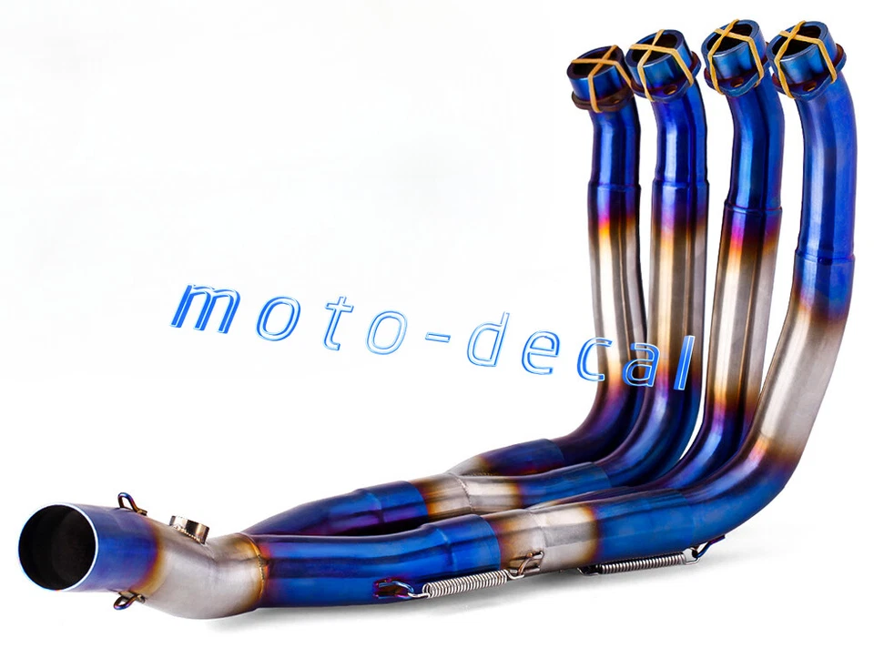 Escape de acero inoxidable 51 mm para YZF-R6 R6 2006-2016 sistema de tubo medio delantero completo Foto 1 de 3