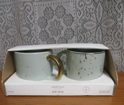 Juego de mini tazas Hearth and Hand Magnolia - Gres - 2018 - Nuevo en paquete Foto 1 de 4