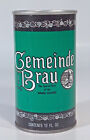 Vintage Gemeinde Brau Beer 12oz Can Straight Steel Cold Spring MN Amana Colonies