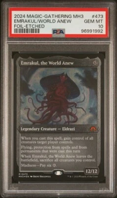 2024 MTG MODERN HORIZONS 3 FOIL-ETCHED #473 EMRAKUL,THE WORLD ANEW PSA 10(POP2) - Image 1 of 2