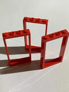 LEGO Parts (3pcs) 60596 1x4x6 Door Frame Pick Color No Pane - Picture 1 of 10