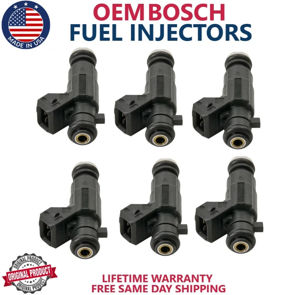 Inyectores de combustible Bosch 6X OEM 2002-2003 para Saturn VUE 3,0 L V6 0280156080 Foto 1 de 4