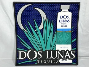 Dos Lunas Tequila 17” X 17” Rubber Bar Spill Mat Coaster Never Used HTF - Picture 1 of 10