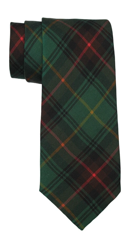 NWOT Altea Milano Green Plaid Soft Ancient Madder Tie - Image 1 of 1