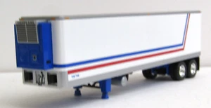 DCP white red/blue Great Dane 40ft tandem reefer trailer 1/64 no box - Picture 1 of 4