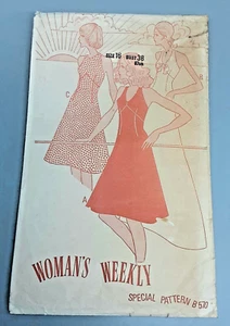 Vintage Sewing Pattern Woman's Weekly B570 Ladies Halter Neck Prom Dress 16 B38 - Picture 1 of 3