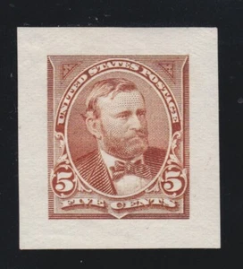 US 255P4 5c Grant Mint Roosevelt Die Proof XF SCV $250 - Picture 1 of 2