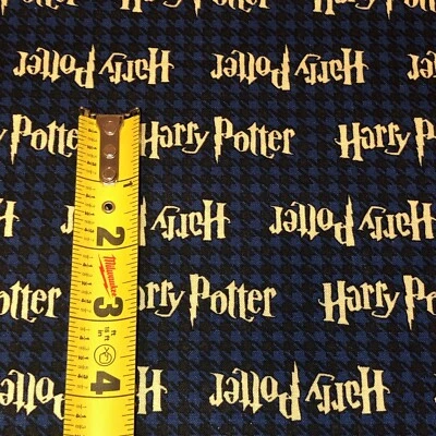 Camelot Harry Potter 100% cotton fabric by the yard Houndstooth background - Image 1 of 4