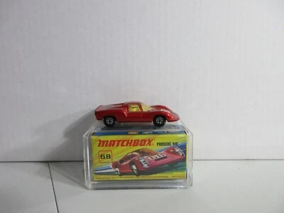 Matchbox Superfast 68 Porsche 910 Metallic Red 68 Decal Wide Wheels I Box Foto 1 de 4