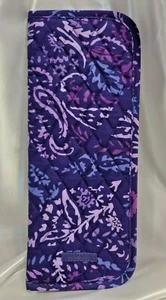 Vera Bradley's ICONIC CURLING & FLAT IRON COVER in PAISLEY AMETHYST, Purples NWT - Picture 1 of 8