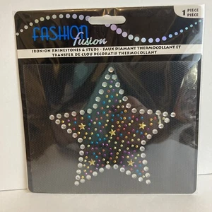 Star Iron-On Rhinestone Fashion Fusion - Picture 1 of 9