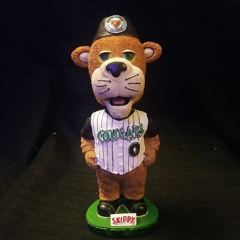 KANE COUNTY COUGARS MASCOT OZZIE BOBBLEHEAD SKIPPY PROMO STADIUM GIVEAWAY 1 Cover