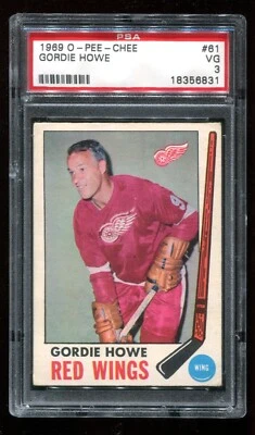 1969 O Pee Chee #61 Gordie Howe PSA 3 VG HOF Red Wings~(PL) - Image 1 of 2