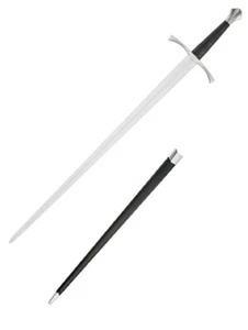 Cold Steel Italian Long Sword 35.5" 1060 Carbon Steel Blade With Leather Handle - Picture 1 of 3