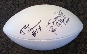 NEIL O'DONNELL & KEVIN DYSON, Tennessee Titans, signed NFL Football - 01/08/2000 - Picture 1 of 5