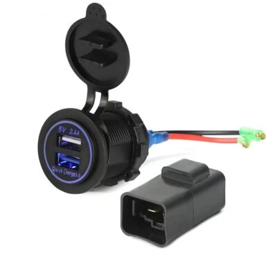 Cargador USB de moto para Kawasaki Versys 650/1000/X300 Ninja650/400 con relé Foto 1 de 4