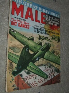 MALE Magazine July 1965 Vintage USA Wild Hot Dances B-17 Cover - Picture 1 of 7
