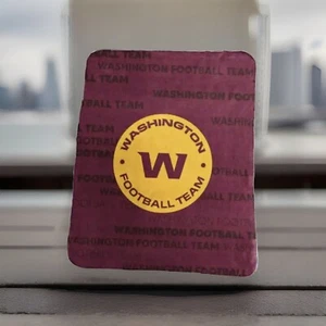 Manta de lanzamiento de equipo de fútbol americano de Washington NFL marcas con logotipo ¡Sin mascota! ¡COLECCIONABLE! - Imagen 1 de 4