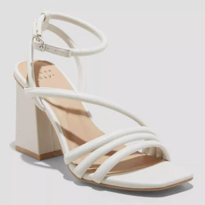 Women's Katana Heels White - A New Day - SIZE 9 - Picture 1 of 3