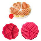 Waffle Pan Heart Silicone Mould Chocolate Fondant Jelly Biscuit Baking