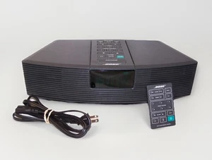 Bose Wave Radio AWR131 Black AM/FM- AUX , Alarm Clock + REMOTE & Power Cord - Picture 1 of 9
