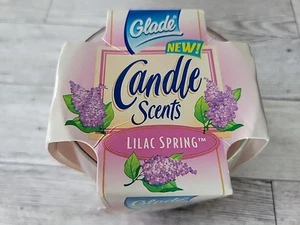 GLADE Candela Profumi Lilla Primavera Barattolo 4oz Vintage 1999 Nuovo con scatola NOS NUOVO Johnson USA  - Foto 1 di 10