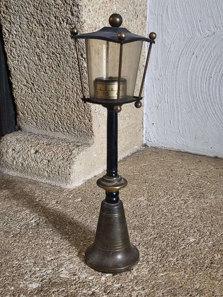 Ancien Thermomètre en Forme de Lampadaire 27 cm - 265,6 g - Photo 1/4