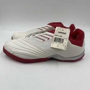 Deadstock Vintage 03 Adidas TMAC II 2 Low Men's Size 11 White Red 019483 NWOB - Picture 1 of 12
