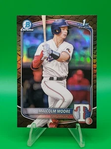 Malcom Moore 2025 Bowman Chrome Reptillian Refractor 1st Bowman Texas #BCP-129 - Bild 1 von 2