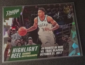 2017-18 Panini Prestige #8 Highlight Reel Crystal Giannis Antetokounmpo - Bild 1 von 2