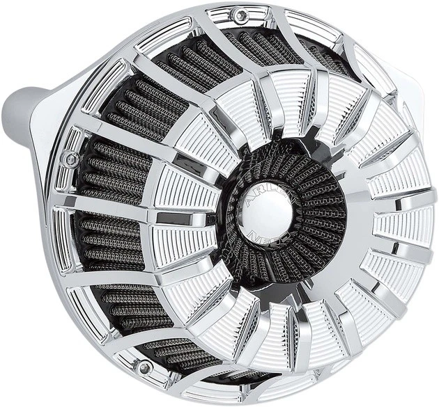 Arlen Ness Inverted Series 15-Spoke Air Cleaner Kit Chrome #18-994 Foto 1 de 1