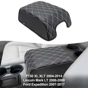 Fit 2006-2008 Lincoln Mark LT Bucket Seat Console Armrest Cover Pad Gray Stitch - Foto 1 di 7