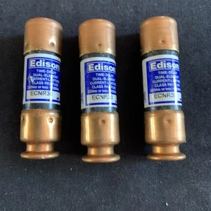 3 NEUE Edison ECNR30, 30 Amp 250VAC/125VDC Dual Time Delay Class - Bild 1 von 1