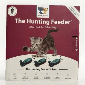 Caja de 3 comederos para gatos The Hunting Feeder NUEVO interior entretiene y alimenta a tu gato - Imagen 1 de 2