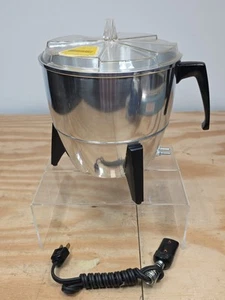 Vintage MCM Retro Atomic Mirro 3 Qt Super Speed Elettrico Corn Popper M-0106 Testato - Foto 1 di 20