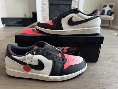 Talla 10 - Paris Saint-Germain x Air Jordan 1 Retro OG Baja Vela Rosa Oxford Foto 1 de 4