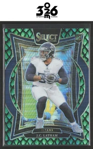 J.C. Latham 2024 Panini Select Dragon Scale Prizm Rookie #11 #/81 RC - Foto 1 di 2