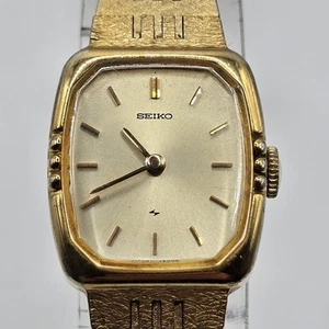 Vintage 1970s Seiko Bracelet 11-5059 Manual Watch Small Crack In Glass Working - Picture 1 of 9