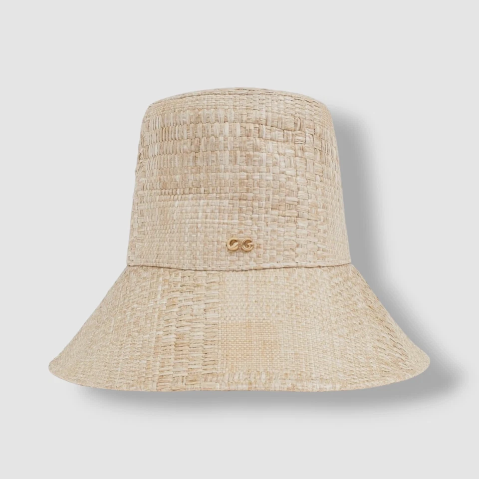 Chapéu balde Cult Gaia feminino bege Juliana ráfia sistema operacional - Imagem 1 de 1