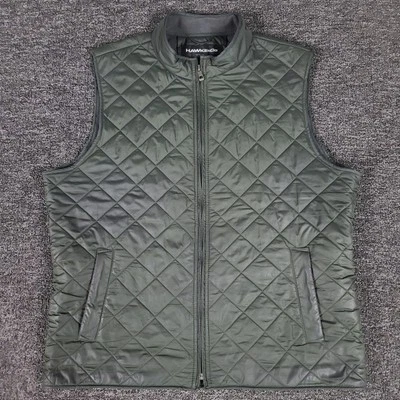 Chaleco Hawke & Co Mujer Grande Verde Cremallera Completa Acolchado Puffer Caza Exterior Foto 1 de 4