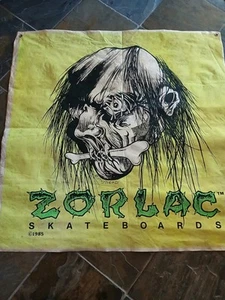 Zorlac 85 Vintage Skateboard Banner-Pus Head--Rare And RAD!! - Picture 1 of 9