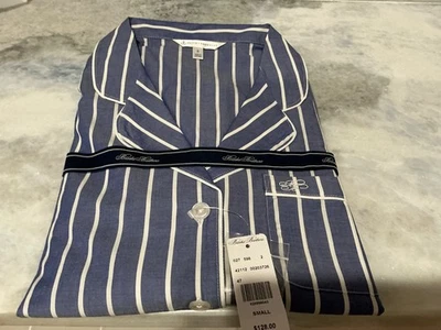 NUEVO CON ETIQUETAS $99.00 Juego de pijama Brooks Brothers a rayas de 2 piezas talla pequeña  Foto 1 de 4